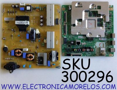 KIT DE TARJETAS PARA TV LG / NUMERO DE PARTE MAIN EBT64426304 / EAX67146203 / EAX67146203(1.1) / FUENTE EAY64529401 / EAX67189101 / 64529401 / EAX67189101(1.4) / LGP55DJ-17U1 / PANEL NC550DGG-AAFX3 / MODELO 55UJ6300-UA / 55UJ6300-UA.BUSYLOR